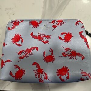 Kate Spade Lobster & Crab Large Cosmetic Bag
